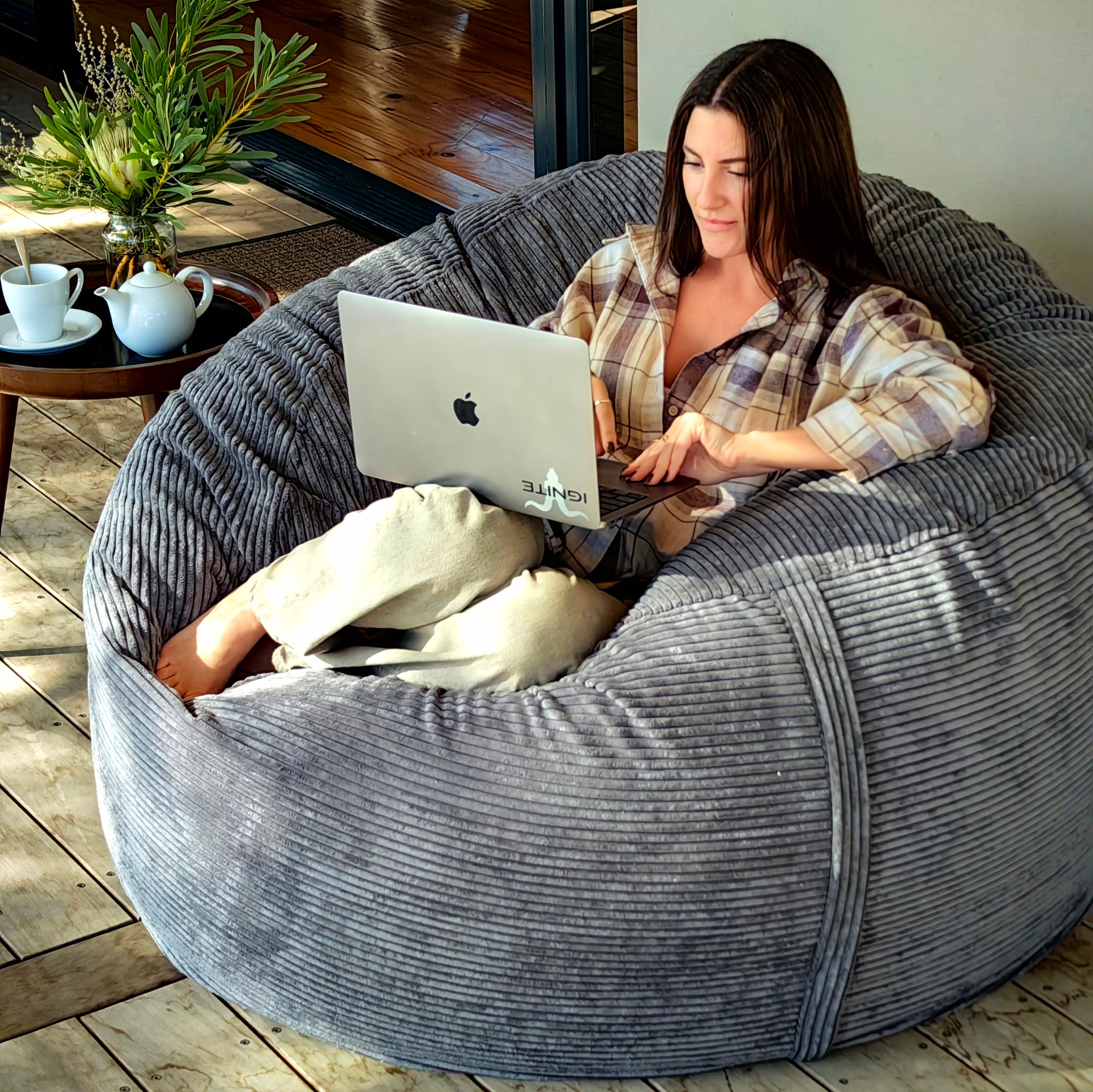 The Teepee People Beanbags Bean Bag Loungers Pouf Pouffe